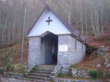 la chiesina di Piglionico alla partenza